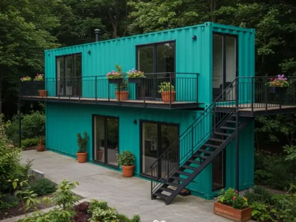 Haus aus Seecontainern